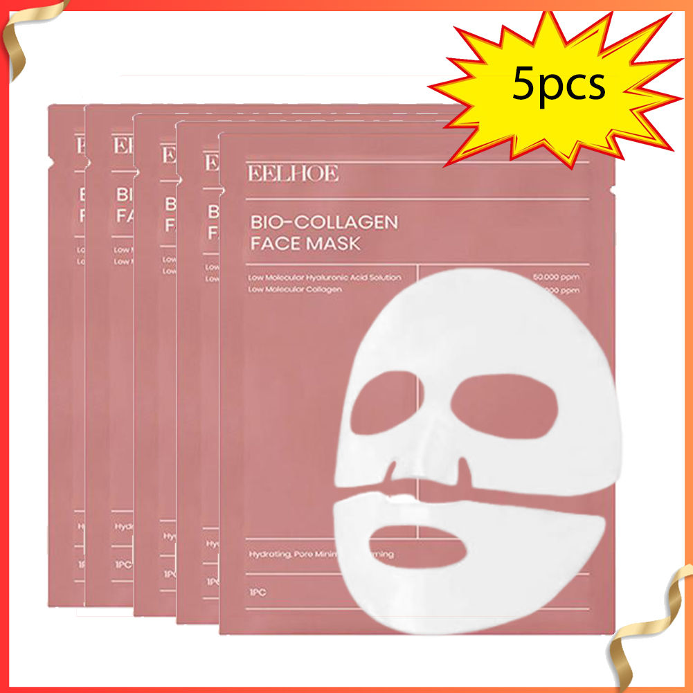 Bio-Collagen Hydrogel Face Masks – Deep Hydration & Glow | 5 Pack