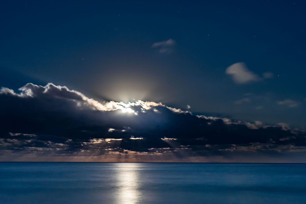 Moonrise at Singer Island Beach, Florida