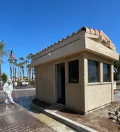Gated Residential Community Enterance New Stucco Repair.