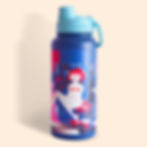 Thermal bottle with bold female illustration of a red-haired nude woman and the quote “Not a fan of me?