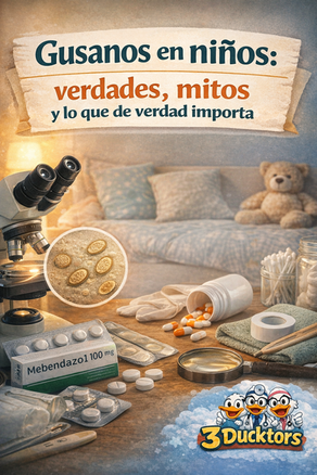 gusanos en niños: ¿Qué hay de verdad y de mito?