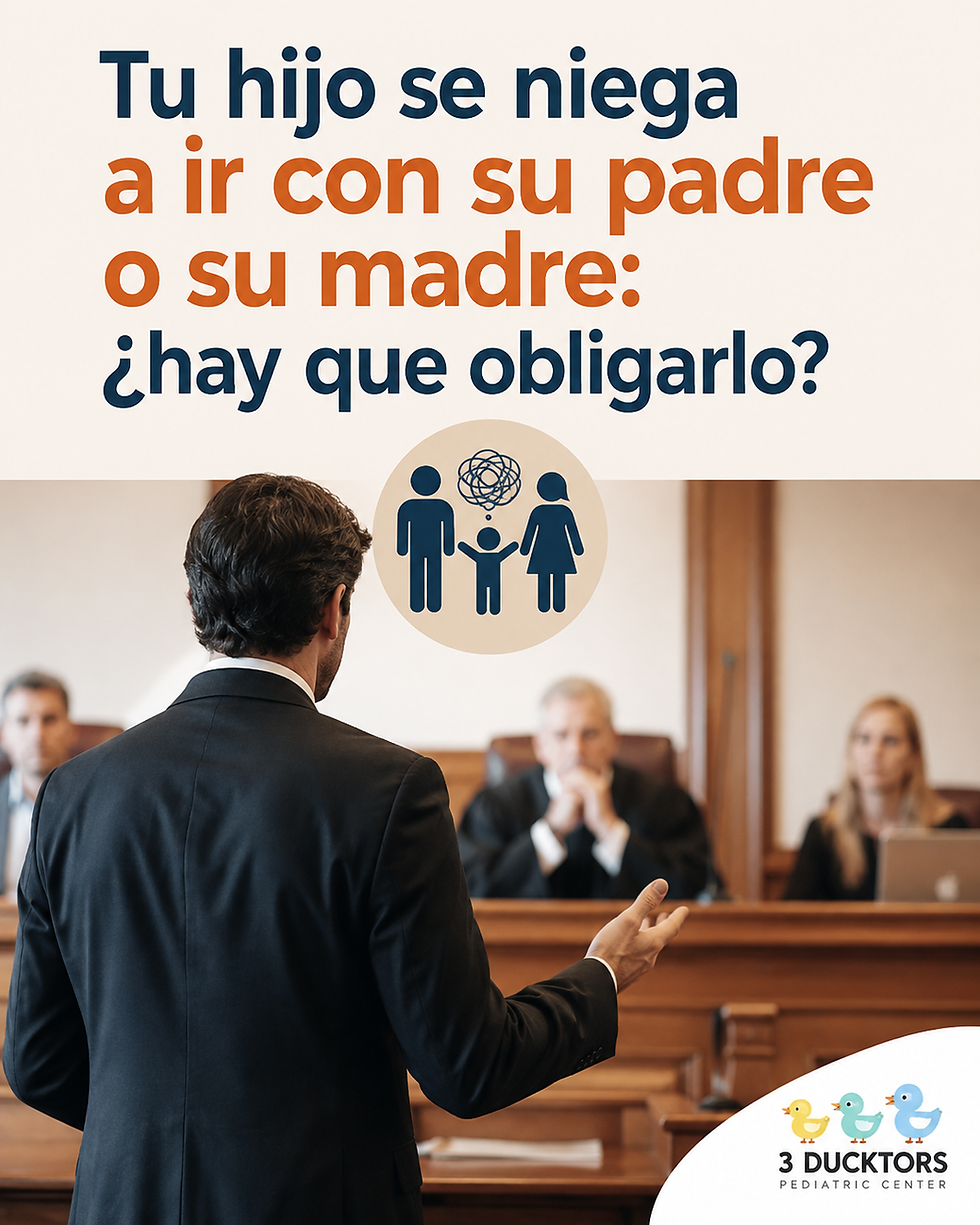 Tu hijo se niega a ir con su padre o su madre: ¿hay que obligarlo?
