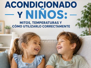 Aire acondicionado y niños: mitos, temperaturas y cómo utilizarlo correctamente