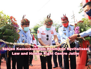 Sekjen Kemenkumham Resmikan Revitalisasi Law and Human Right Centre Jatim