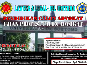 Cegah Advokat Abal-Abal, Lawyer dan Legal Gandeng Gandeng FH Unitomo Gelar Pendidikan Calon Advokat