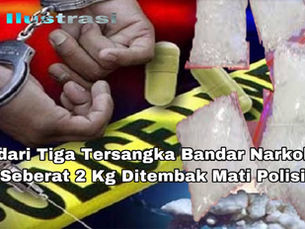 1 dari Tiga Tersangka Bandar Narkoba Seberat 2 Kg Ditembak Mati Polisi