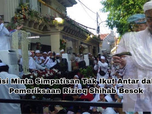 Polisi Minta Simpatisan Tak Ikut Antar dalam Pemeriksaan Rizieq Shihab Besok