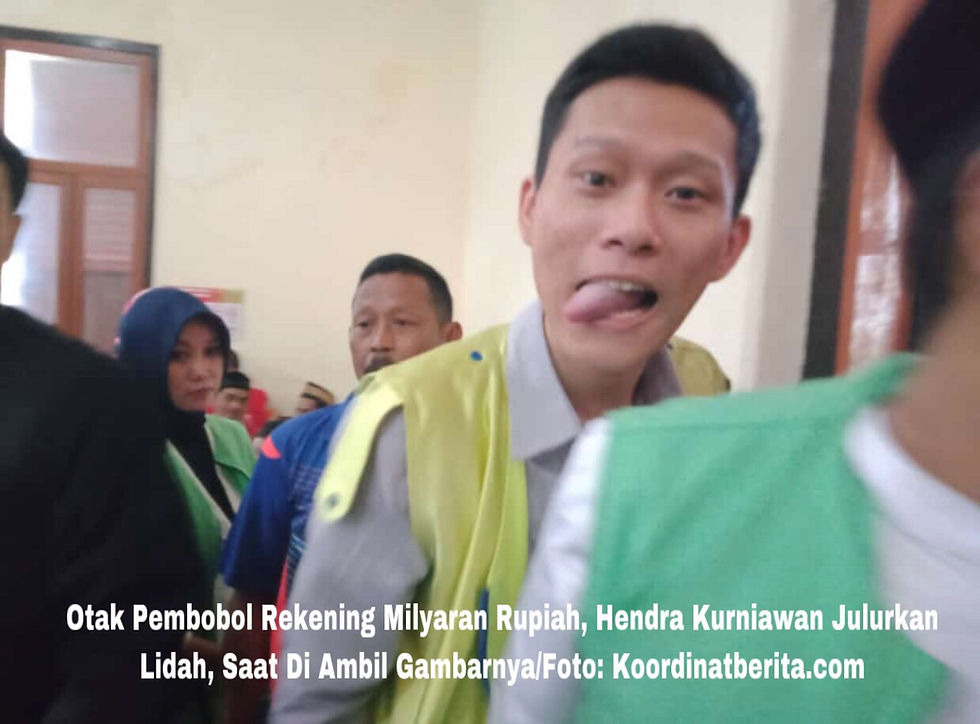 Baca juga: Hendra Terduga Dalang Pekara Pembobolan Rekening Kartu Keridit Miliaran Rupiah Mulai Terbongkar