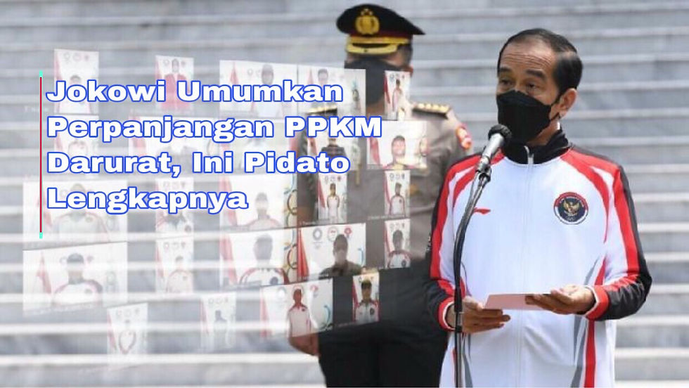 Presiden Jokowi memperpanjang PPKM Darurat hingga 25 Juli 2021. Akan ada pelonggaran bertahap.