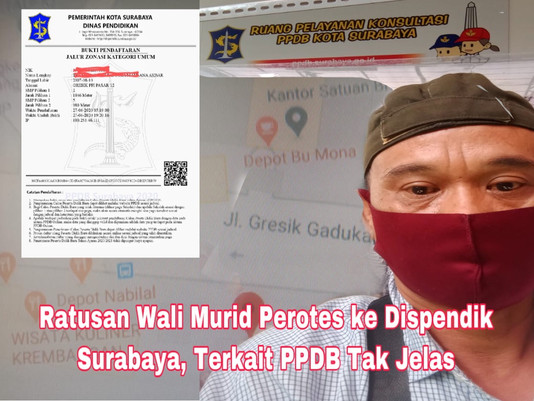 Ratusan Wali Murid Perotes ke Dispendik Surabaya, Terkait PPDB Tidak Jelas