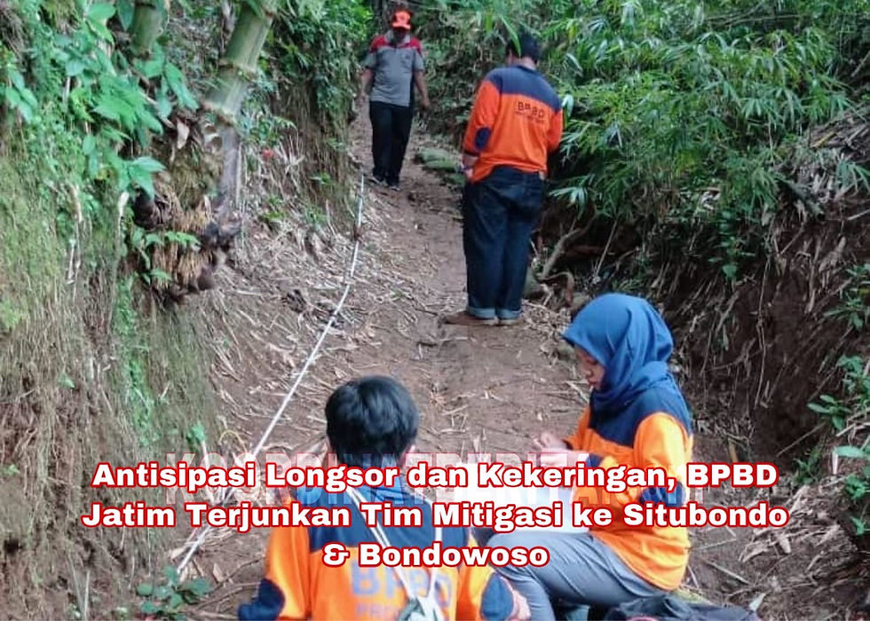 Tim Mitigasi BPBD yang berjumlah 6 orang ini memulai aktivitasnya sejak Kamis hingga hari ini, Sabtu (6/3/2021).