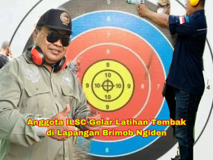 Anggota ILSC Gelar Latihan Tembak di Lapangan Brimob Ngiden