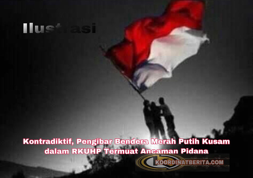 Aturan bendera kusam di RKUHP dianggap kontradiktif bagi spirit nasionalisme. Juga, bisa multitafsir soal kata kusam. (Ilustrasi)