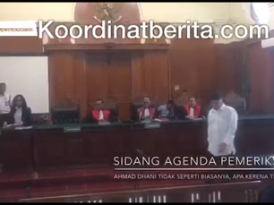 Sidang Agenda Pemeriksaan: Ahmad Dhani Tidak Seperti Biasanya, Apa Kerena Tidak ‘PD’ ?