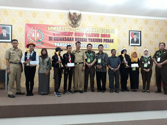 Yel-yel Anti Korupsi 'Pecah' di Kejari Tanjung Perak