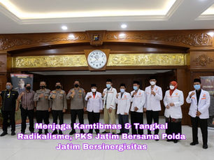 Menjaga Kamtibmas & Tangkal Radikalisme, PKS Jatim Bersama Polda Jatim Bersinergisitas