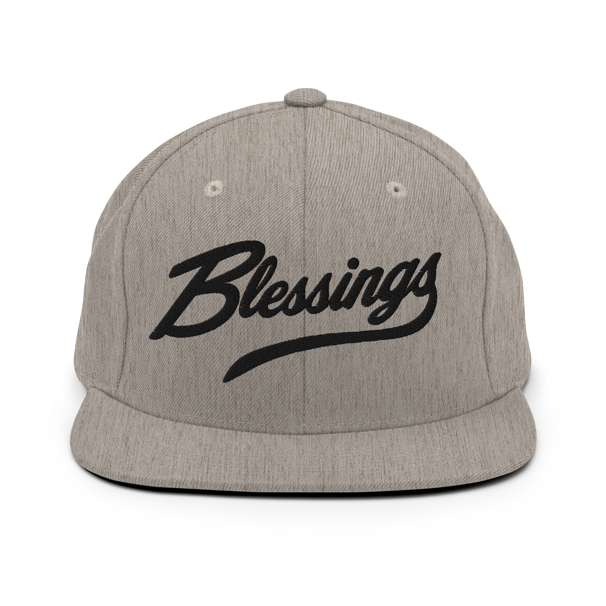 BLESSINGS Script Snapback {HTR GRY}