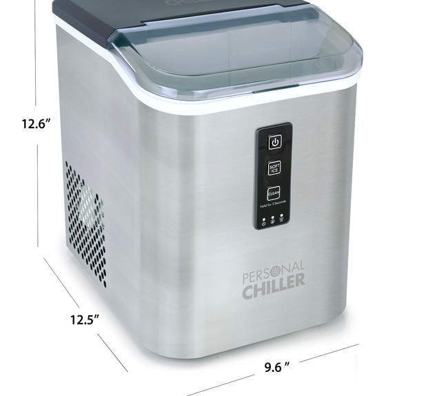 Compact Soft Nugget Ice Maker Personal Chiller