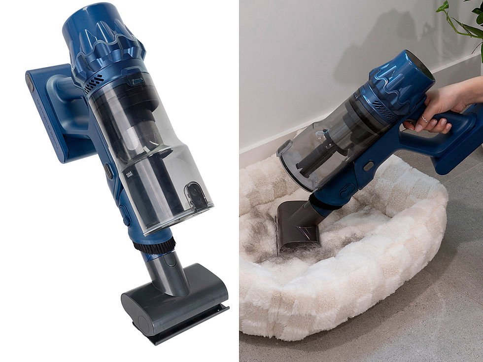 Comparison image of studio product photography vs in-use lifestyle photography