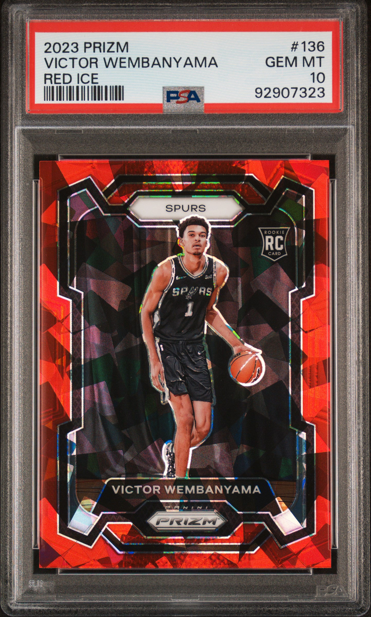 2023 Panini Prizm Victor Wembanyama Red Ice