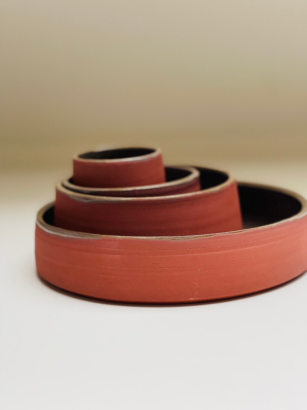 Thumbnail: Set 4 kommen  - red