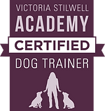 Victoria's Stillwell Certified Dog Trainer Badge