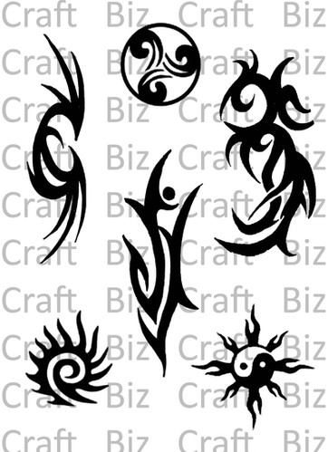 Tribal (iii) Tattoo Design Sheet | craftbiz.co.uk