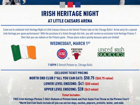 IRISH HERITAGE NIGHT