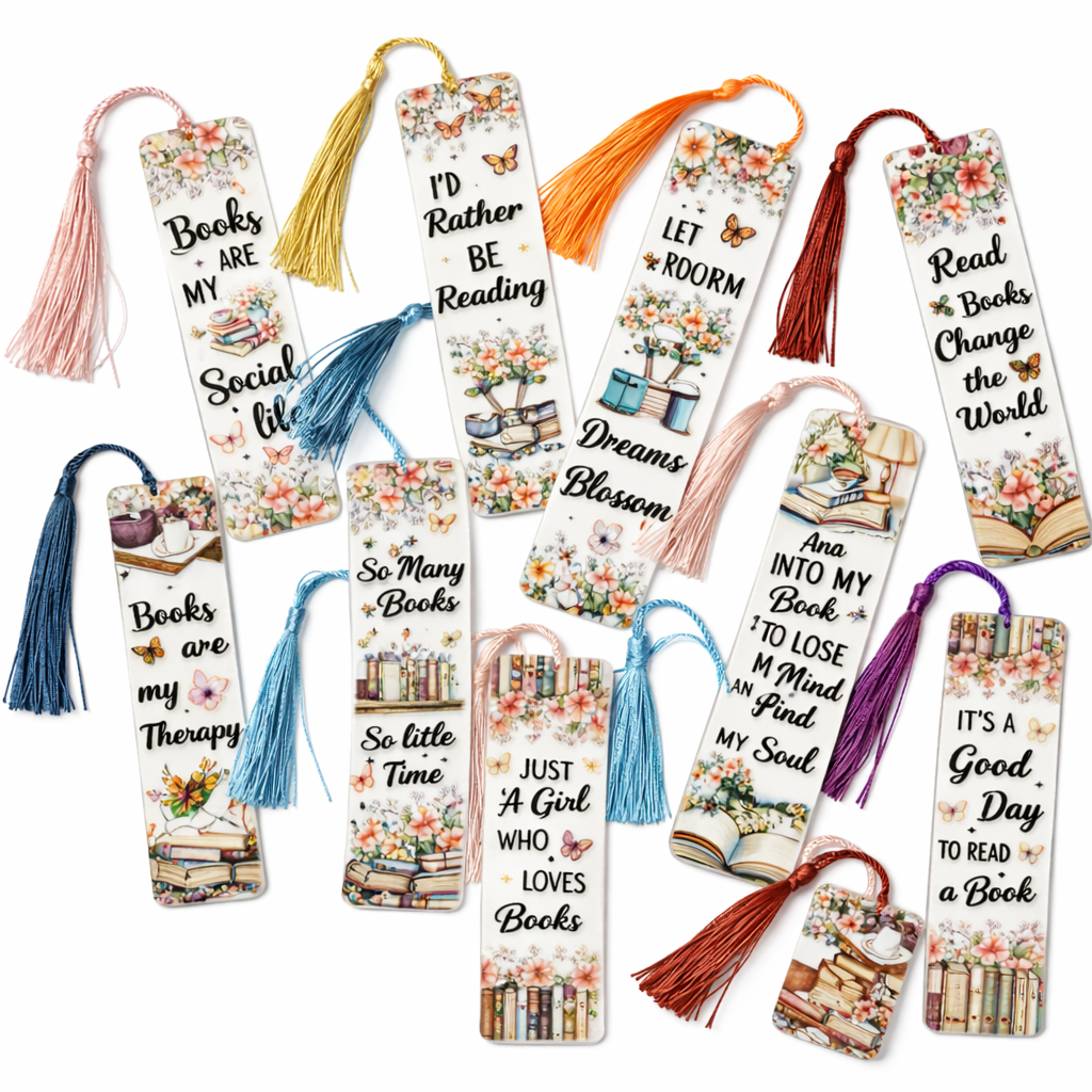 Assorted Vintage Quotes Acrylic Bookmark