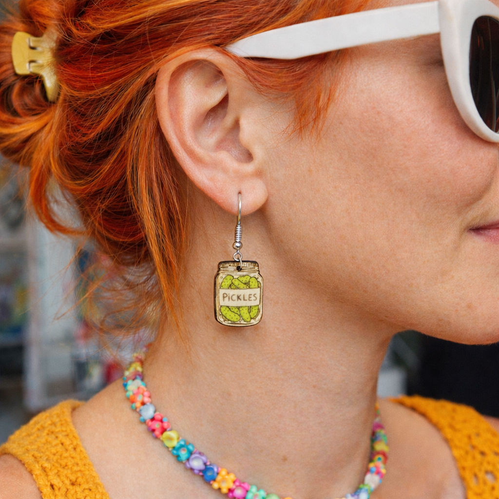Pickle Jar Earrings