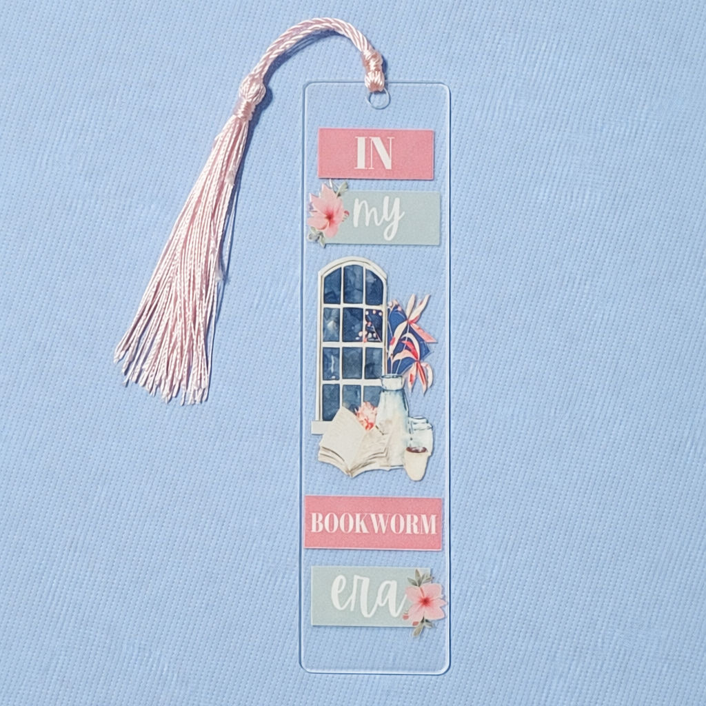 'In My Bookworm Era' Acrylic Bookmark