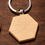 Thumbnail: Wooden Keyring (Hexagon)