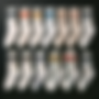 DALL·E 2024-06-29 13.21.44 - A flat lay of neatly arranged socks on a black background. Al