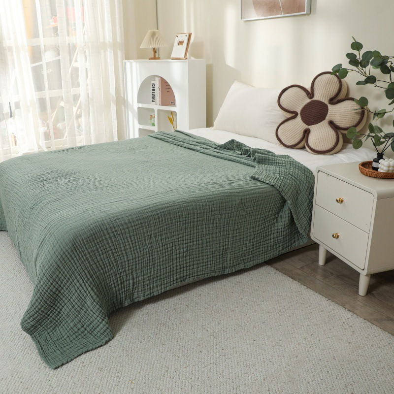 Thumbnail: 6-Layer Pure Cotton Gauze Towel Blanket, All-Cotton Bubble Gauze Towel Blanket, 