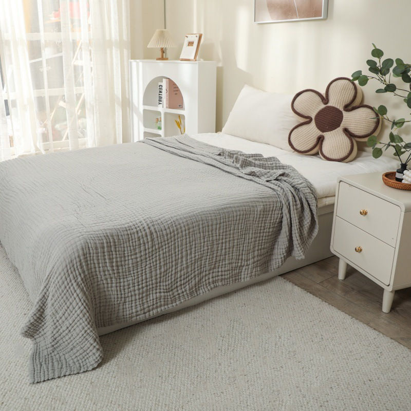 Thumbnail: 6-Layer Pure Cotton Gauze Towel Blanket, All-Cotton Bubble Gauze Towel Blanket, 