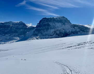 Skitour Gemsfairen - Tüfelsjoch mit Blick auf den Tödi