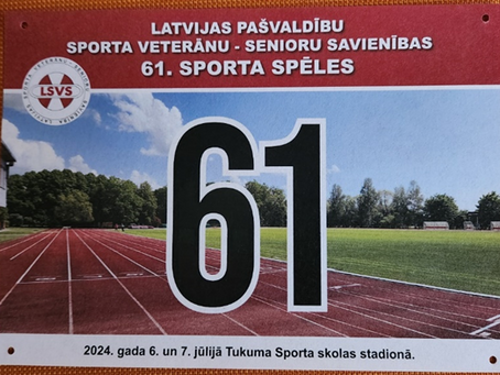 LSVS pašvaldību 61.sporta spēļu rezultāti VIEGLATLĒTIKĀ, Tukumā, 6.07 - 07.07.2024
