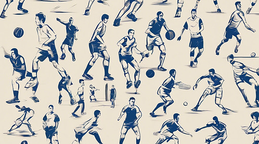 sports games, football, volleyball, basketball, athletics, shooting, rowing, novus, table 