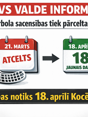 LSVS valde informē par sacensībām 