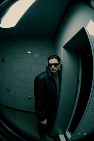 20250514_1045_Mysterious Corridor Peek_storyboard_01jv6zg814e76t81n04dp3c10d.gif