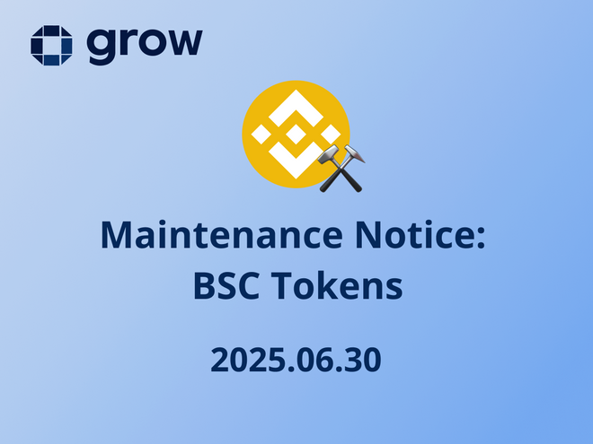 [Ended] Maintenance Notice: BSC Tokens [2025.06.30]