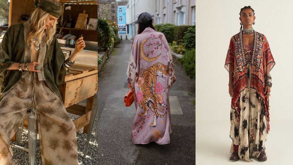 Kimonos para complementar tu outfif boho 