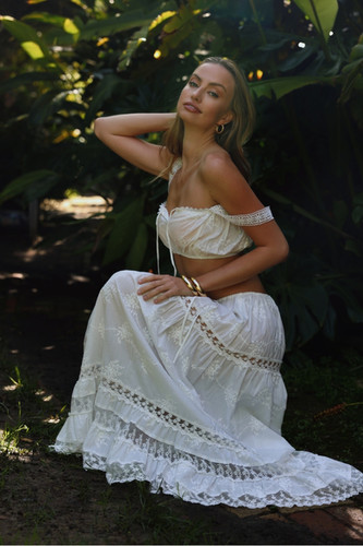 fairydust maxi dress The Fairydust Maxi in Iridescent Pink
