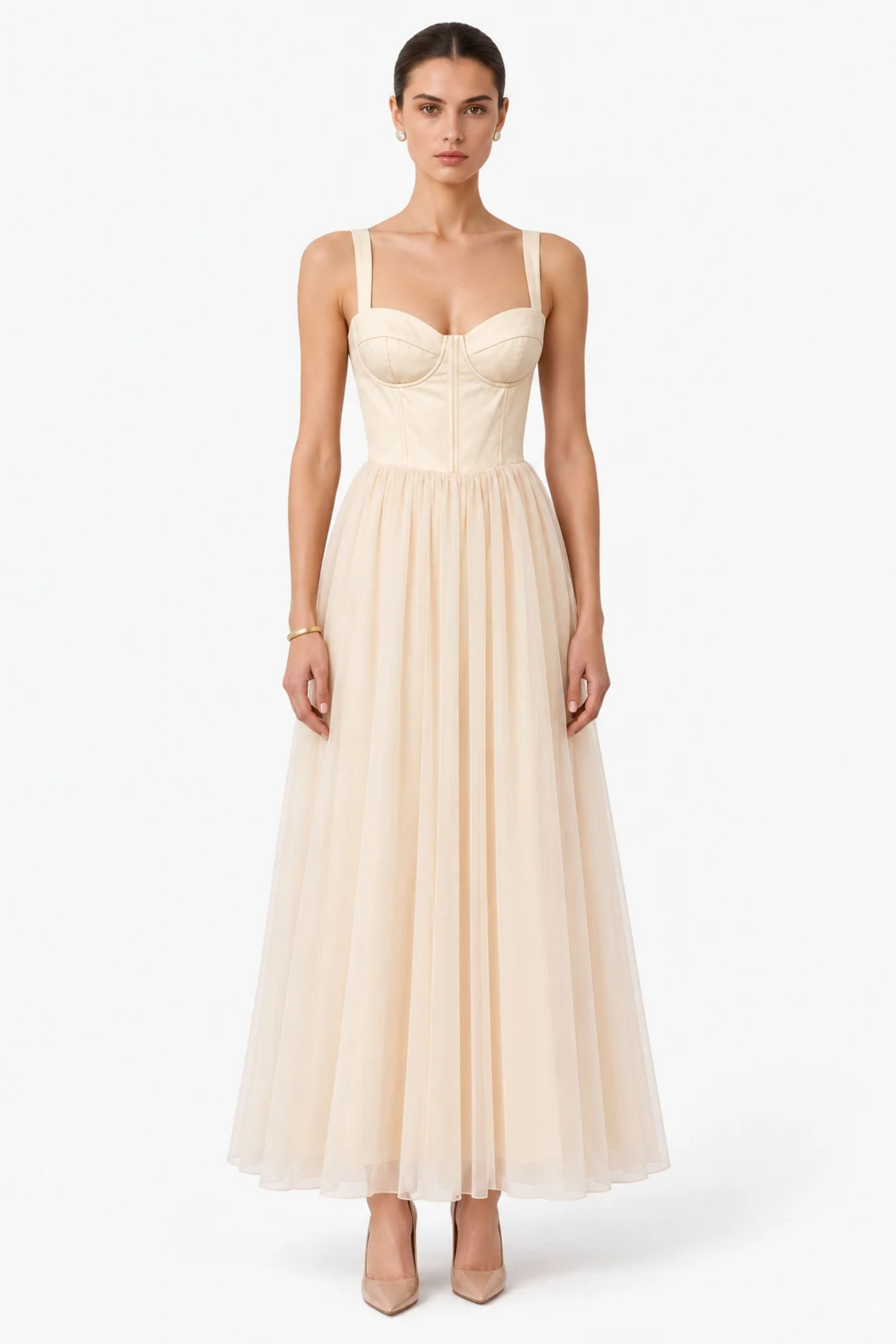 Aurelia Cream Maxi Dress