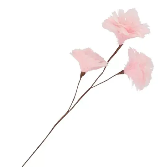Kunsttak feather roze