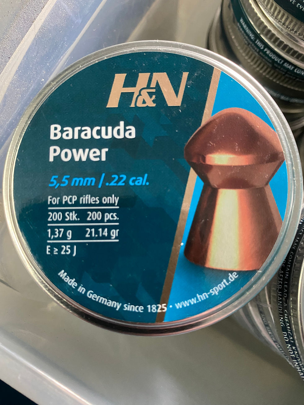 5 tins of 200ct domed 22cal heavy pellets