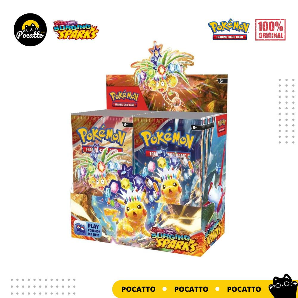 Pokemon Surging Sparks SV8 English Pocatto TCG Medan