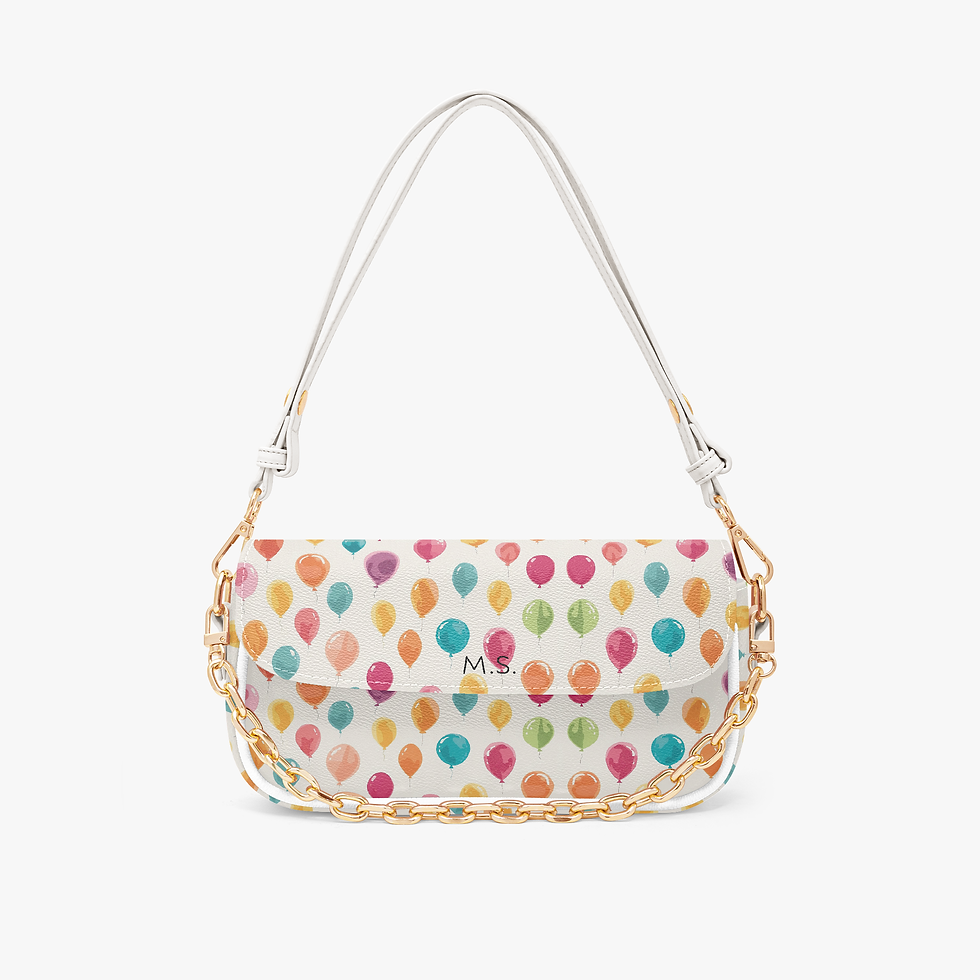縮圖：Happy Personalized Canvas Bag with chain