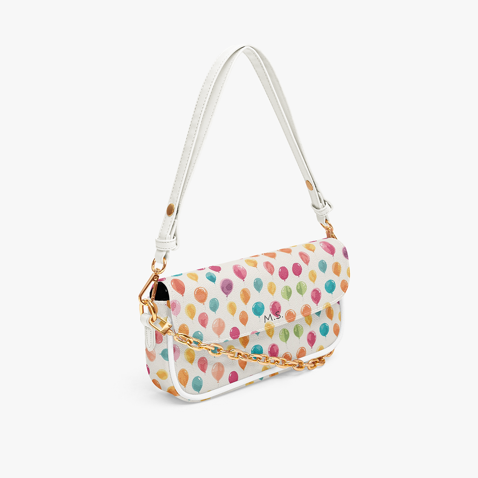 縮圖：Happy Personalized Canvas Bag side view
