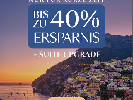 Exklusive Silversea Flash Sale Woche – Bis zu 40 % sparen und kostenfreie Suite-Upgrades ✨